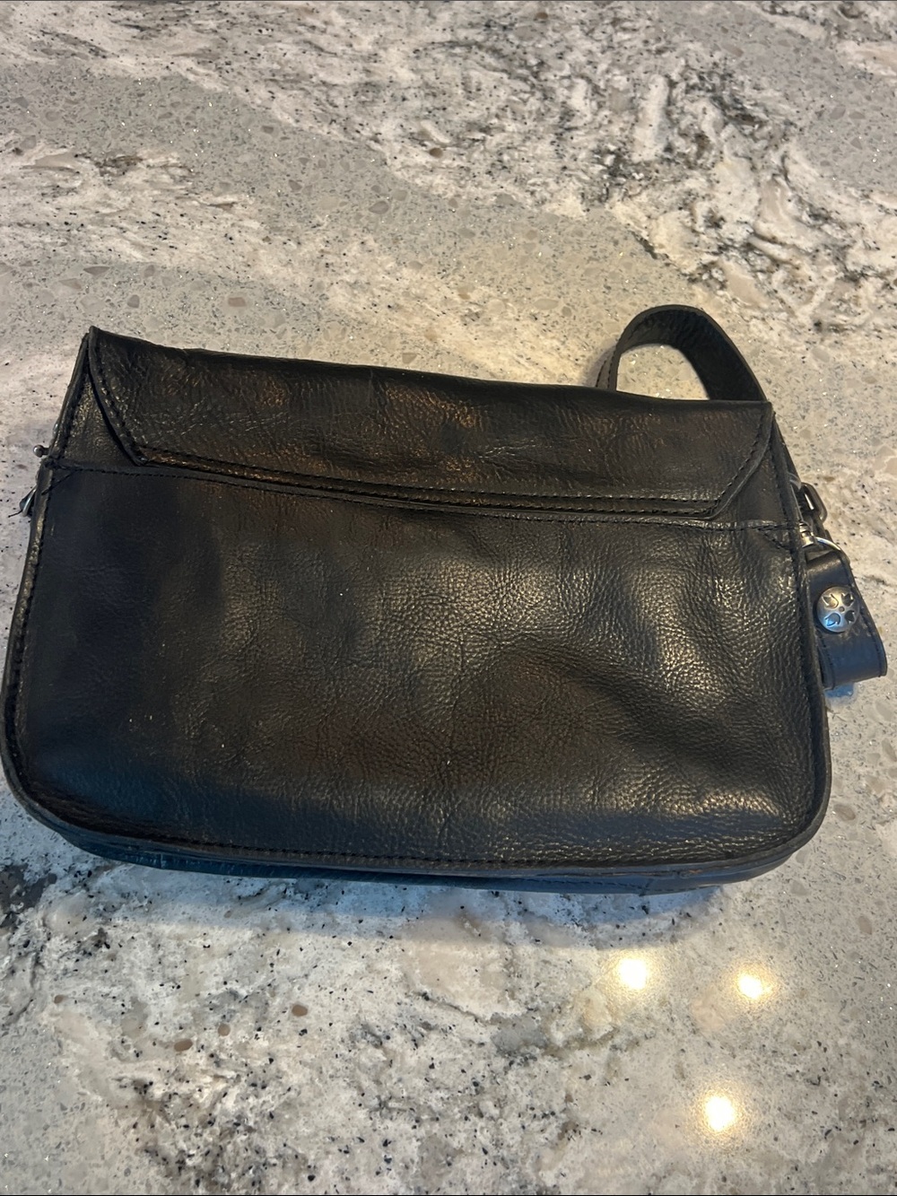 Patricia Nash Black Leather Shoulder Bag 11 x 8 x 2 - Picture 6 of 10